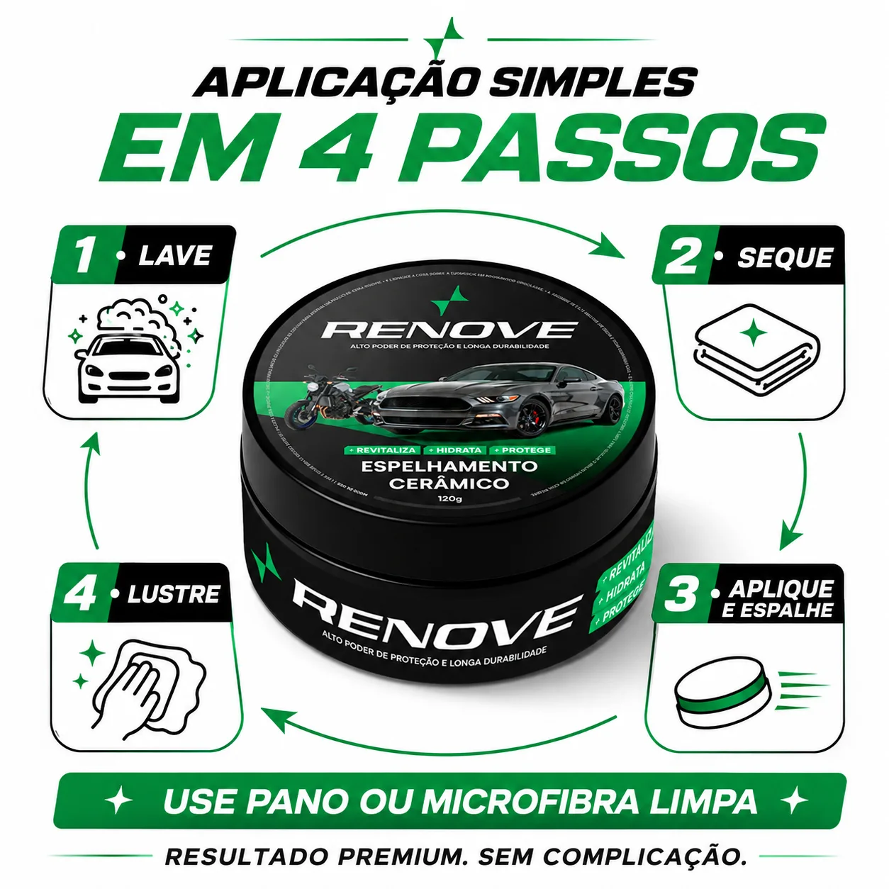 Carro preto brilhante em garagem