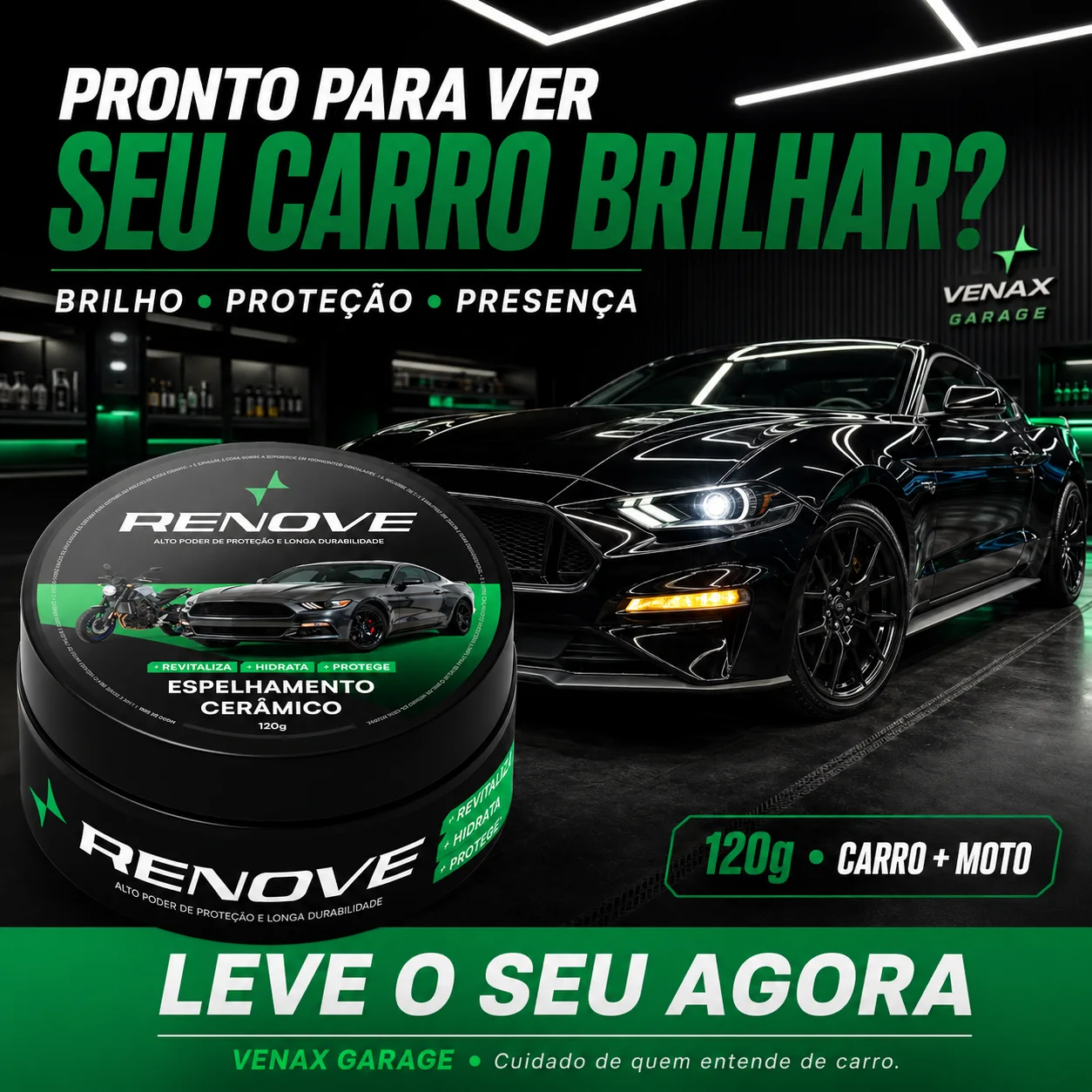 Pintura automotiva com acabamento espelhado